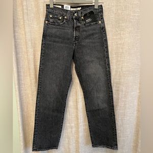 Levi’s Wedgie Fit Women’s high rise denim jeans washed black 24 x 26